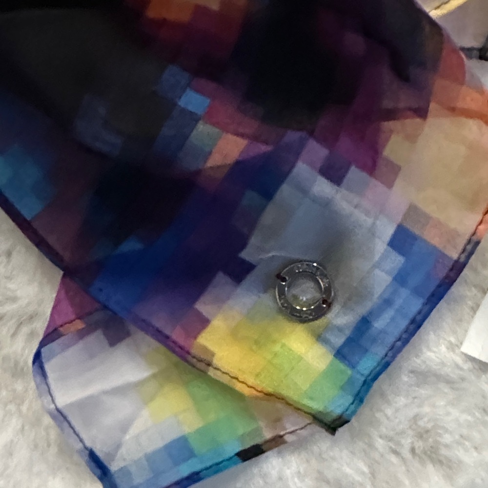 Calvin Klein Multicolor Pixelated Scarf - Picture 5 of 10